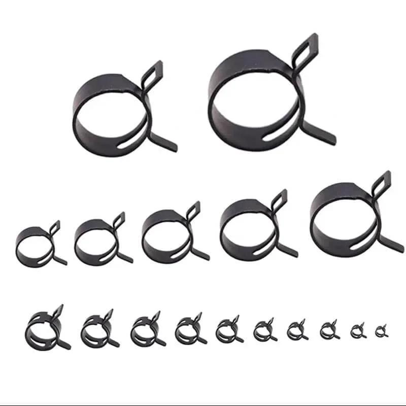 17 Piece Hose Spring Clamp Assortment Kit M6 To M22 For Plumbing Automotive Air Tubes 304 Stainless Steel Clamp Clips