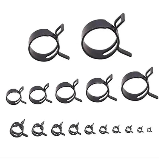 17 Piece Hose Spring Clamp Assortment Kit M6 To M22 For Plumbing Automotive Air Tubes 304 Stainless Steel Clamp Clips