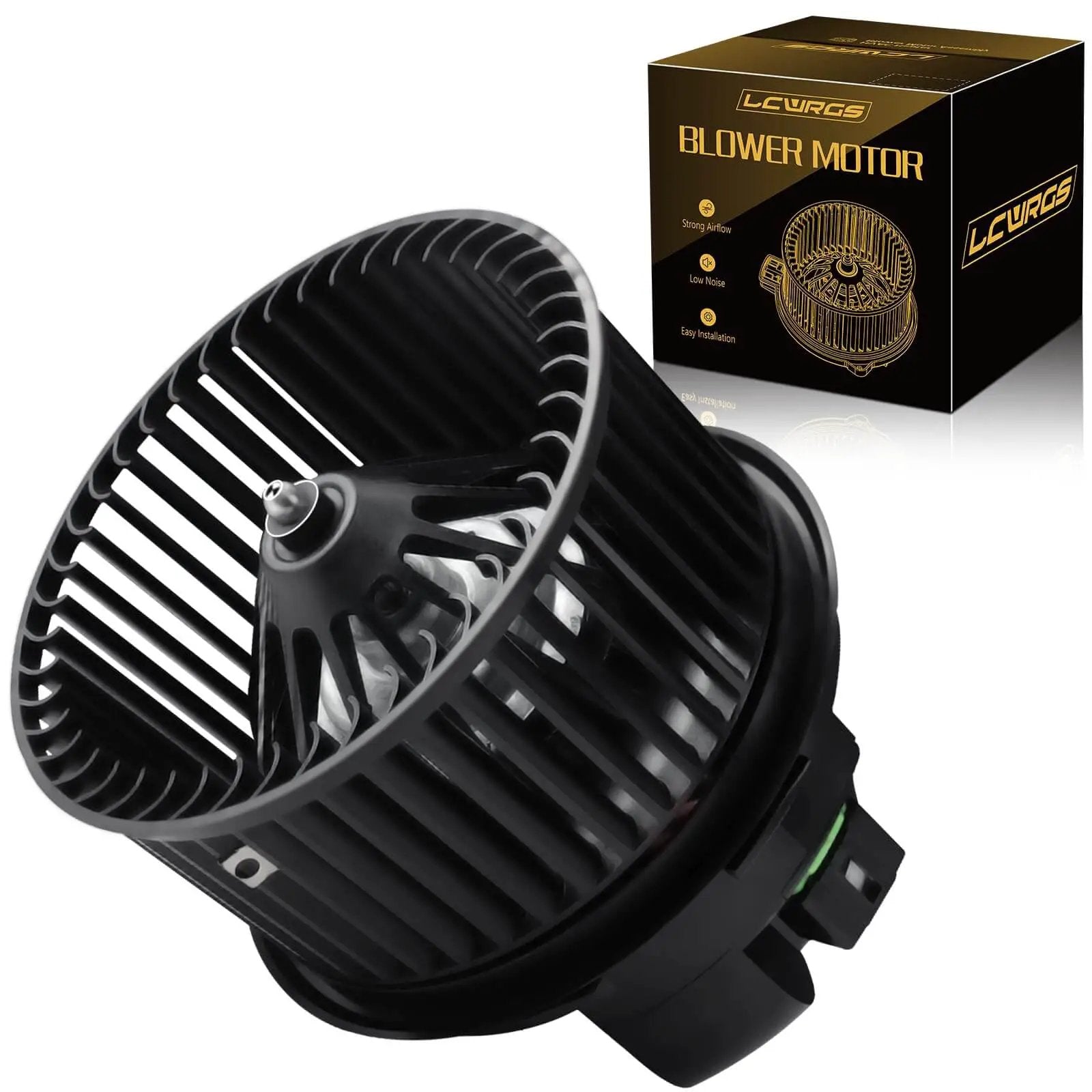 Premium HVAC Blower Motor With Fan for Ford Focus Escape C Max Transit Connect and Lincoln MKC Fits 2012 2019 shown with packaging
