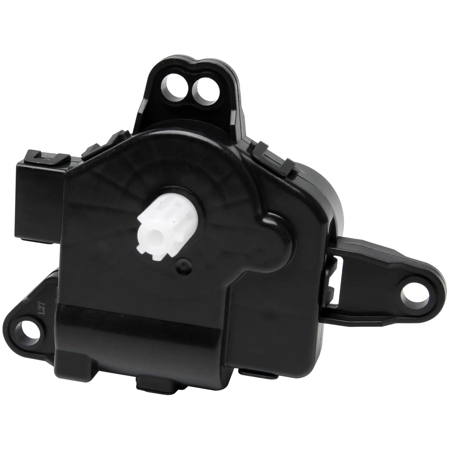HVAC Mode Vent Control Only Actuator Left Main For Hyundai And Kia Vehicles Including Azera Elantra Sonata Cadenza Forte Forte5 Optima showing side view with electrical connector.