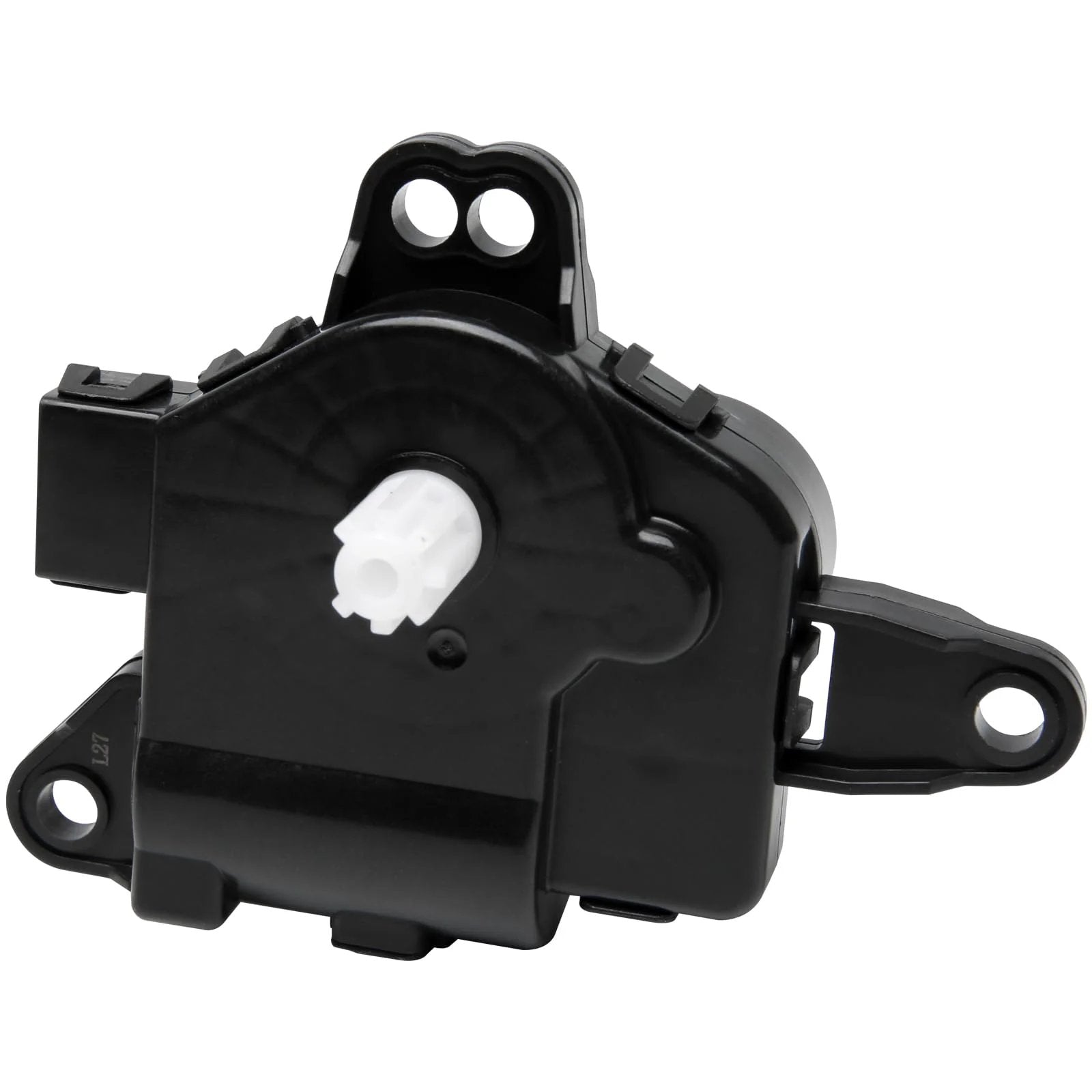 HVAC Mode Vent Control Only Actuator Left Main For Hyundai And Kia Vehicles Including Azera Elantra Sonata Cadenza Forte Forte5 Optima showing side view with electrical connector.