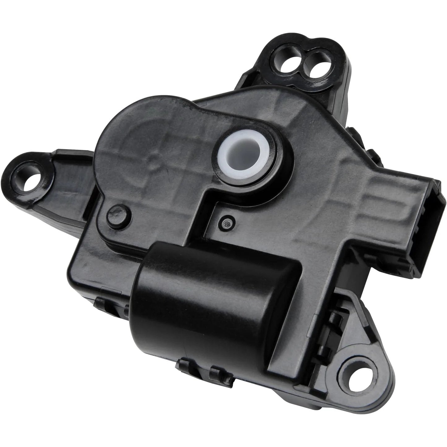 HVAC Mode Vent Control Only Actuator Left Main for Hyundai and Kia vehicles, sleek black plastic design, direct fit replacement.