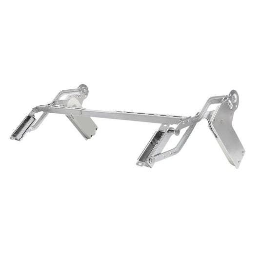 Hydraulic Buffer Cabinet Door Hinges, Vertical Swing Lift Up Hinge in chromium plated iron, suitable for 7.7-8.8lbs cabinet doors