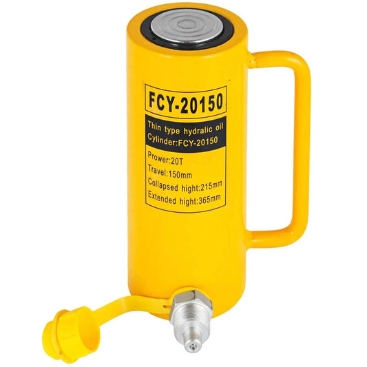 20 Ton Solid Ram Hydraulic Cylinder Jack With 6 Inch Stroke Portable Quick Connector Single Acting Lifting Cylinder For Heavy Duty Auto Shop Use VEVOR