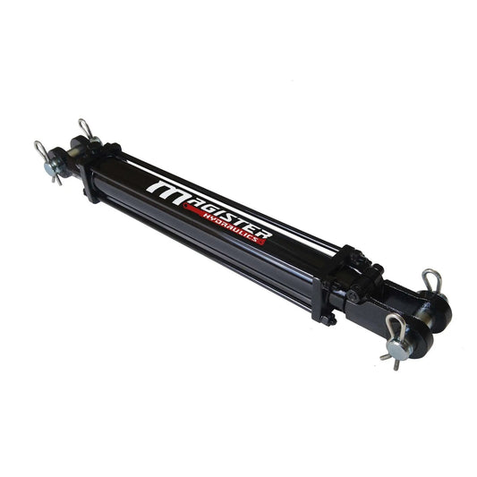 Workhorse Double Acting Tie Rod Hydraulic Cylinder For Agriculture, 2 Inch Bore 10 Inch Stroke, 2500 PSI, Welded Construction