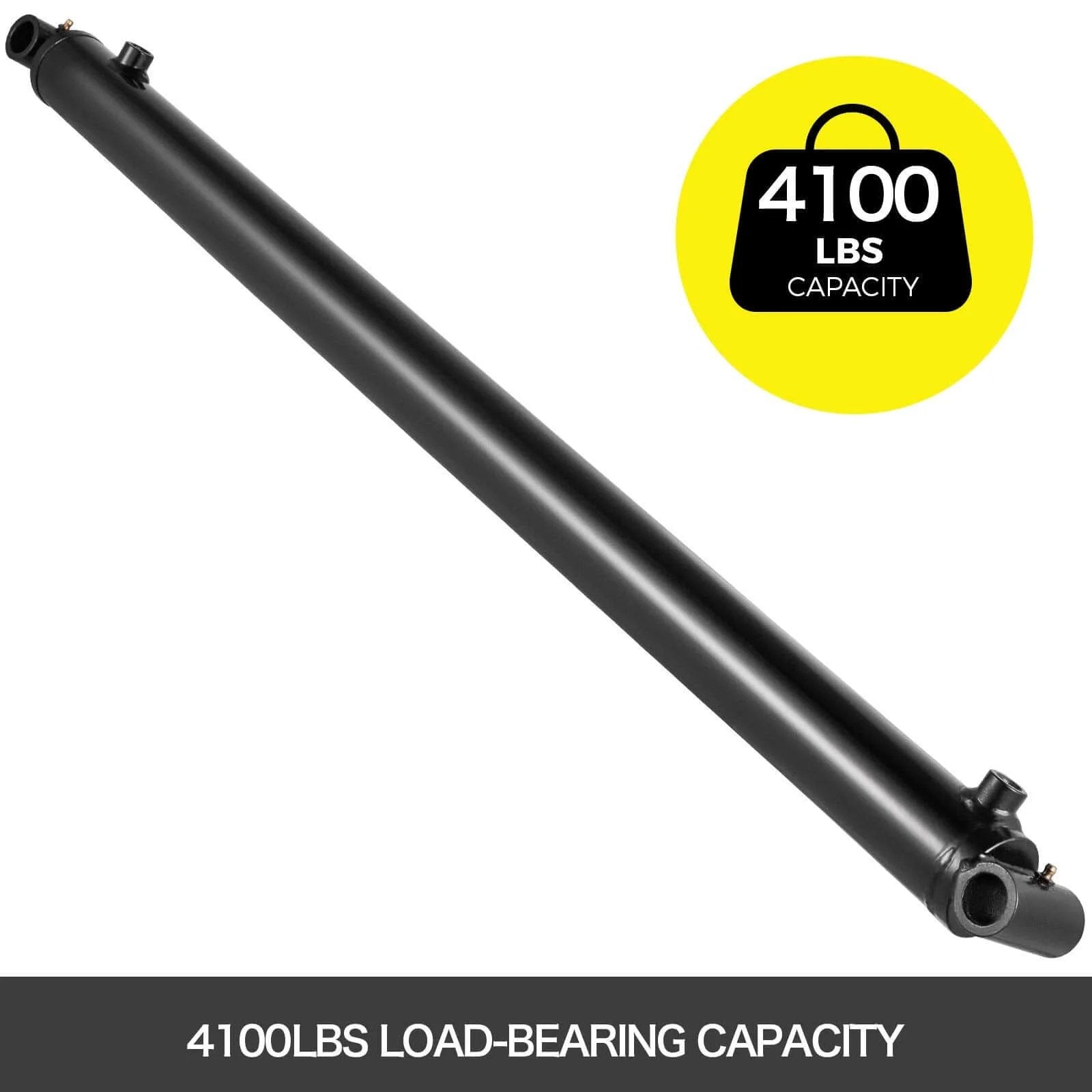 Hydraulic Cylinder 2" Bore 36" Stroke Hydraulic Ram Cylinder Work Pressure 3000psi Welded Double Acting Cross Tube 4100 lbs capacity