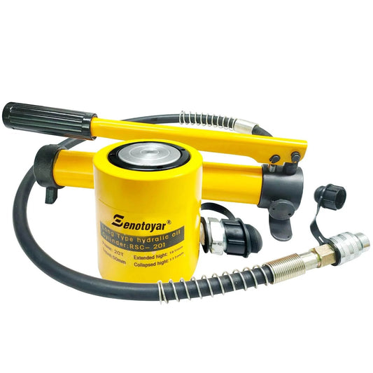 ✝️ Hydraulic Cylinder Jack,20 Ton Heavy Duty Porta Power Kit with CP-180 Manual Hydraulic Hand Pump,2" Stroke Single Acting Industrial Mini