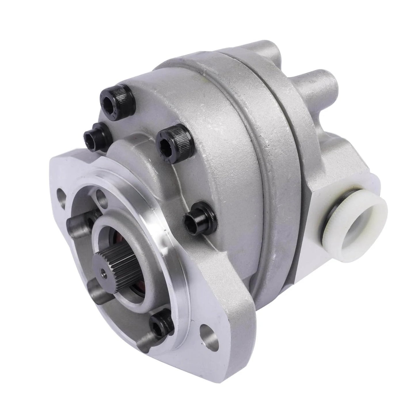 Getanye Hydraulic Gear Pump 7000311 Replacement for Bobcat S70 Skid Loader, showing a front view of the gray metal unit