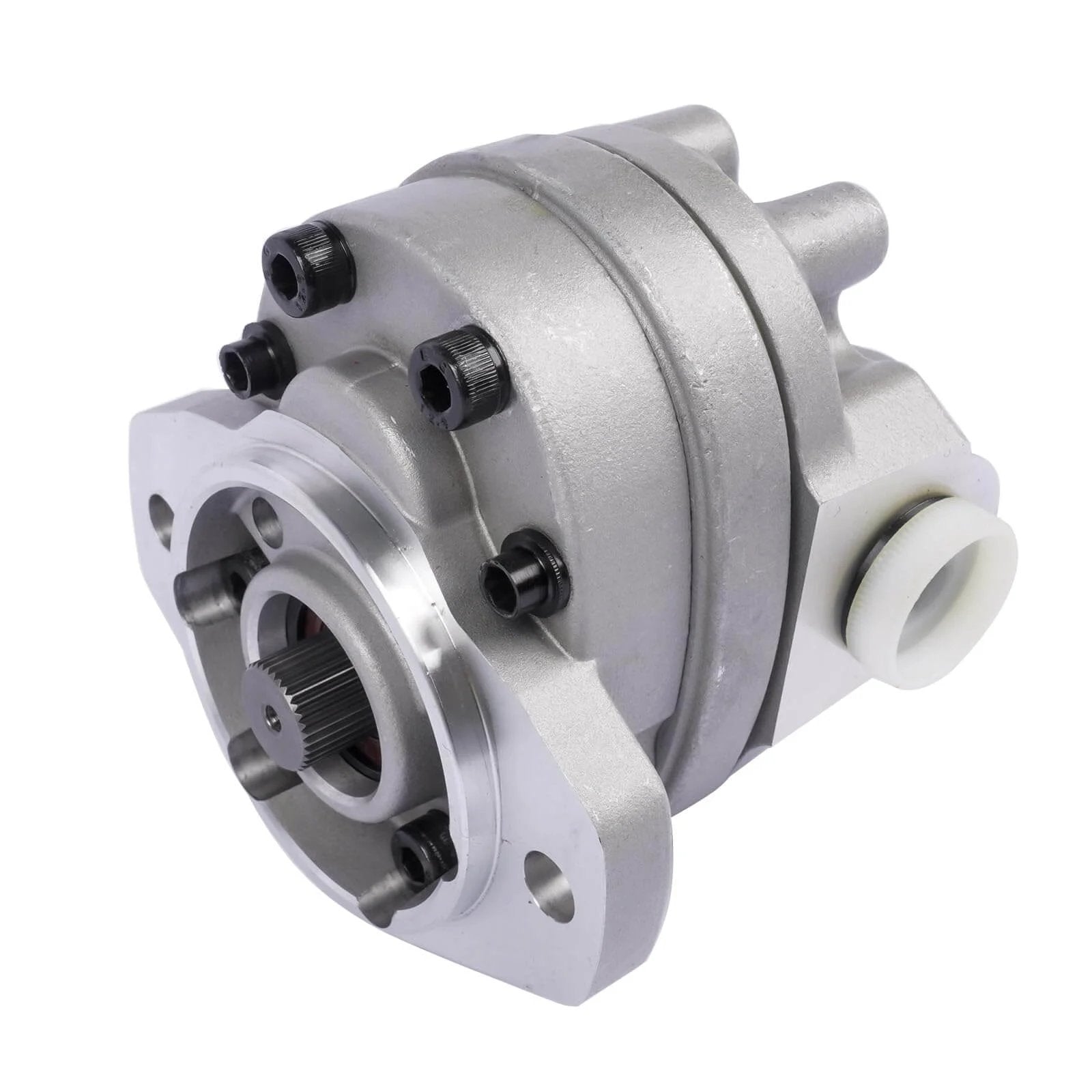 Getanye Hydraulic Gear Pump 7000311 Replacement for Bobcat S70 Skid Loader, showing a front view of the gray metal unit