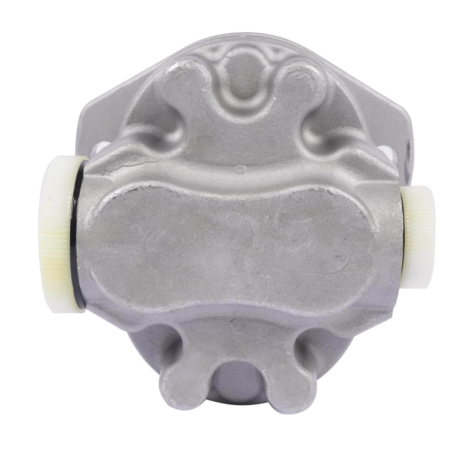 Front view of Getanye Hydraulic Gear Pump 7000311 Replacement for Bobcat S70 Skid Loader, showcasing metal housing and fittings.