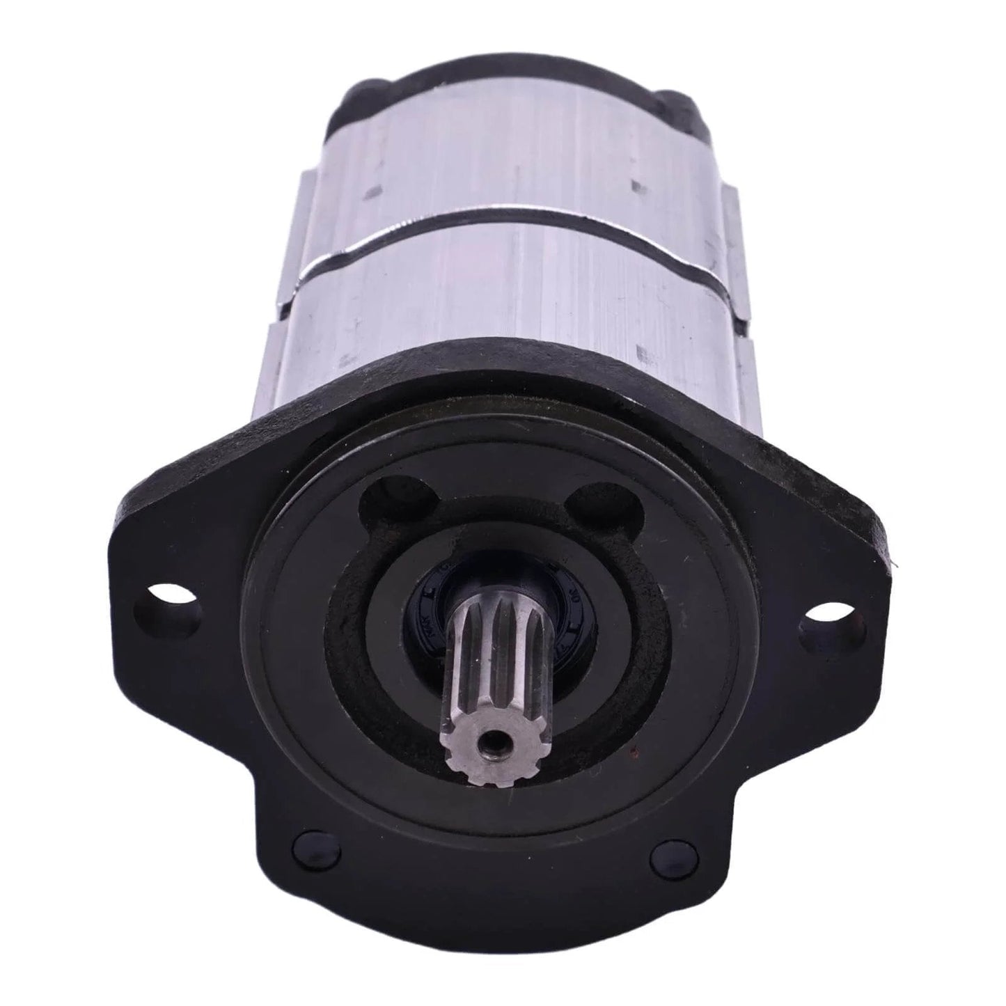 Front view of HOLDWELL 10T Hydraulic Gear Pump 67051095 67051100 compatible with Casappa PLP20.7,2-01W4LOD/OC and PLP20.7,2-01S1-ZOD.