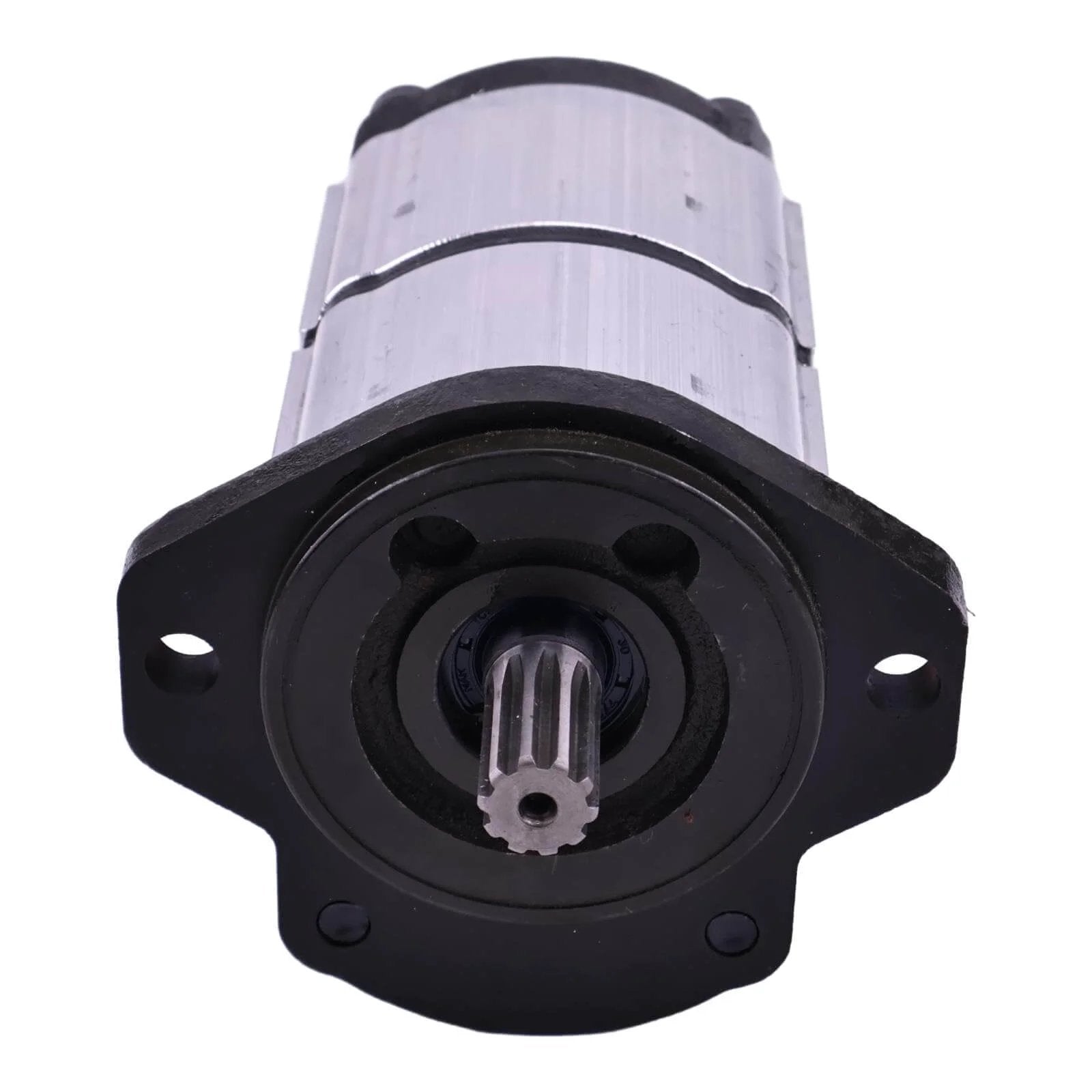 Front view of HOLDWELL 10T Hydraulic Gear Pump 67051095 67051100 compatible with Casappa PLP20.7,2-01W4LOD/OC and PLP20.7,2-01S1-ZOD.