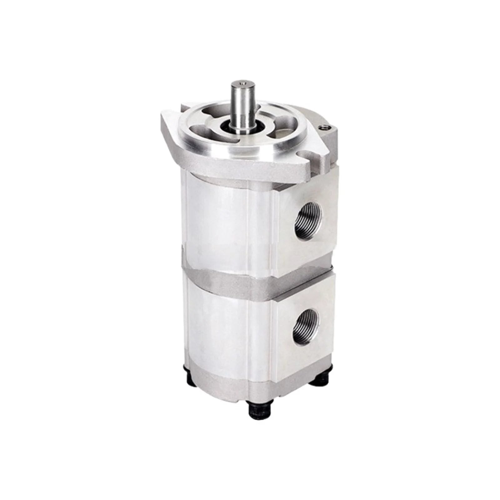 Front view of Hydraulic Gear Pump HGP-33A-F6-6R with metal body, showcasing compact design for industrial systems.