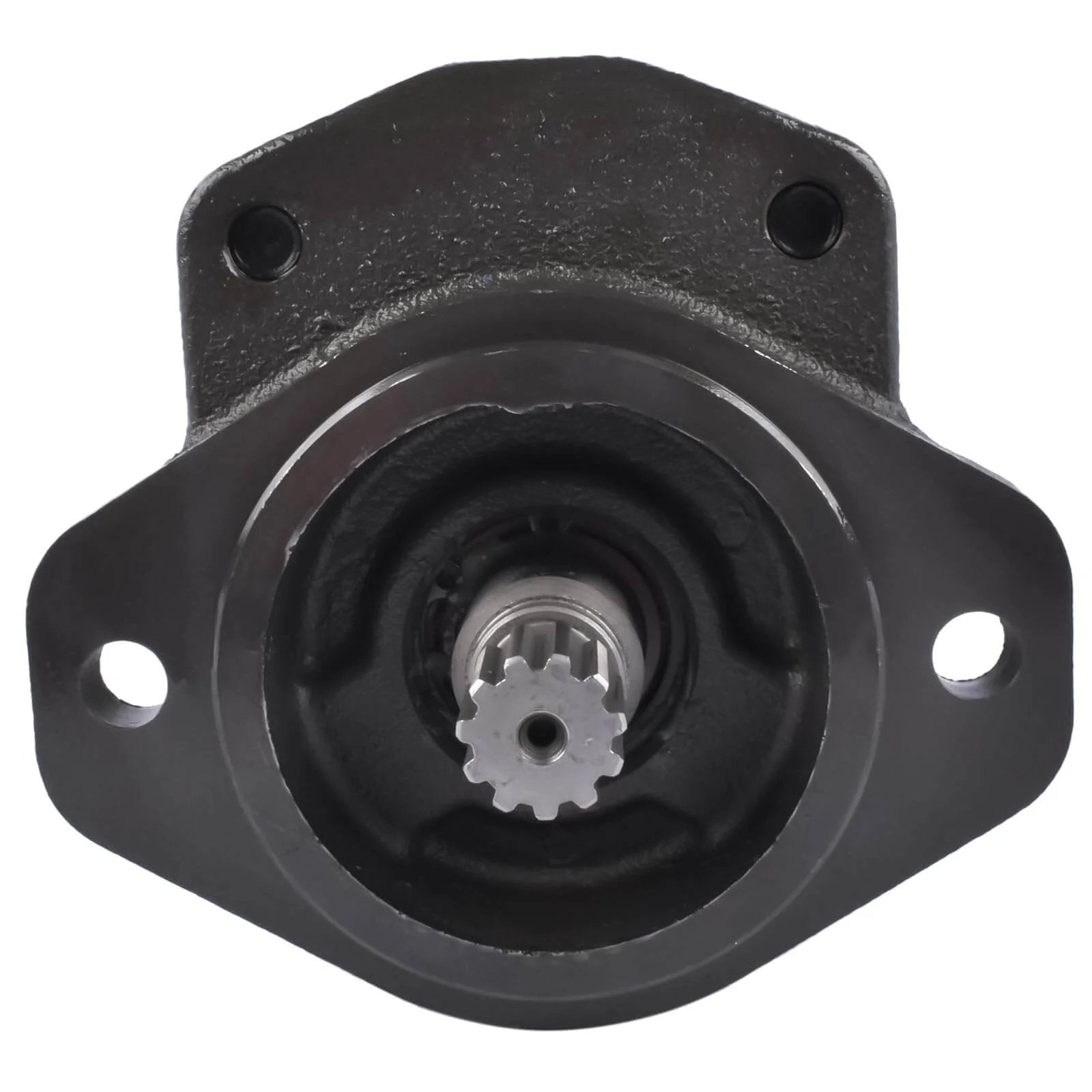Front view of Flynsu Hydraulic Gear Pump Replacement for John Deere 6320 6330 6405 6410 6415 6420 6425 6430 Part# AL156335