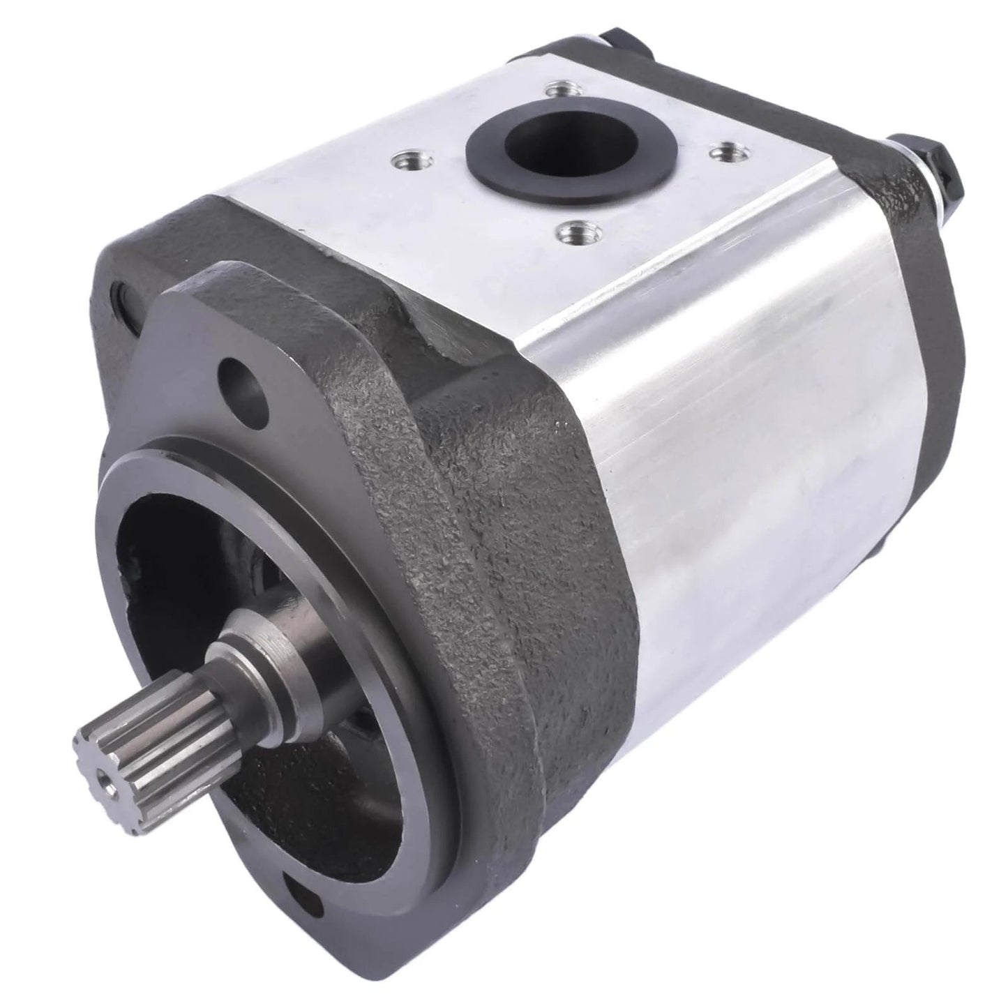 Flynsu Hydraulic Gear Pump Replacement for John Deere 6320 6330 6405 6410 6415 6420 6425 6430 Part# AL156335, AL117812, AL200830, X-A-AL200830 close-up