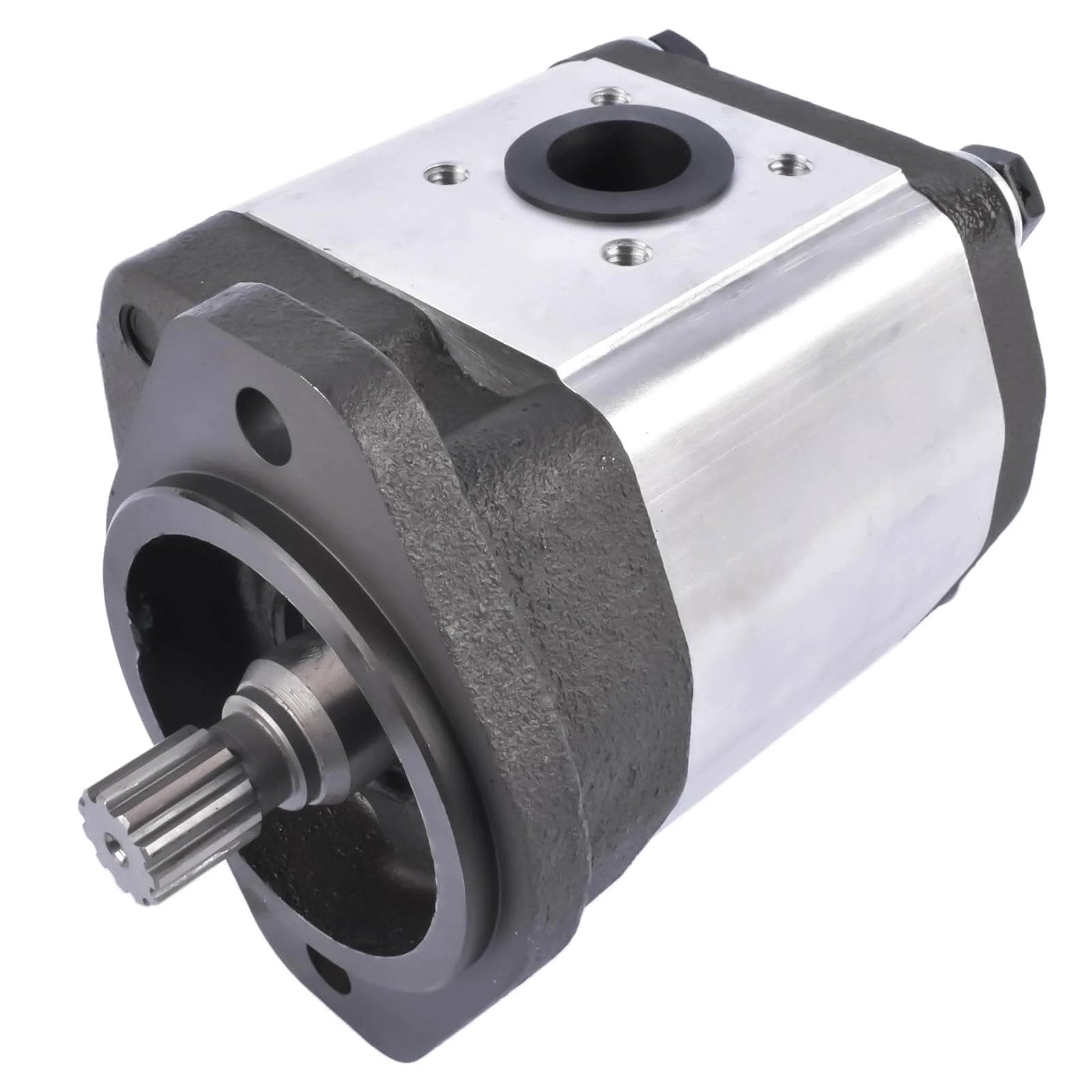 Flynsu Hydraulic Gear Pump Replacement for John Deere 6320 6330 6405 6410 6415 6420 6425 6430 Part# AL156335, AL117812, AL200830, X-A-AL200830 close-up