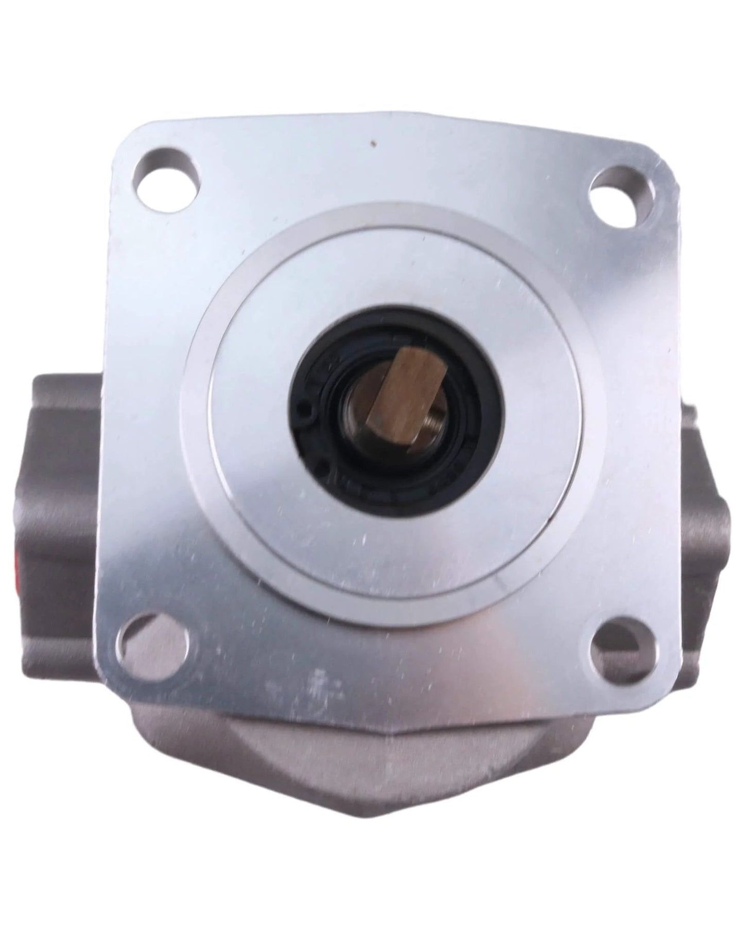 Front view of FridayParts Hydraulic Gear Pump 67810-76100 67810-76102 GPO79R GPO120R GPO79L GPO120L for Kubota Tractor Replacement