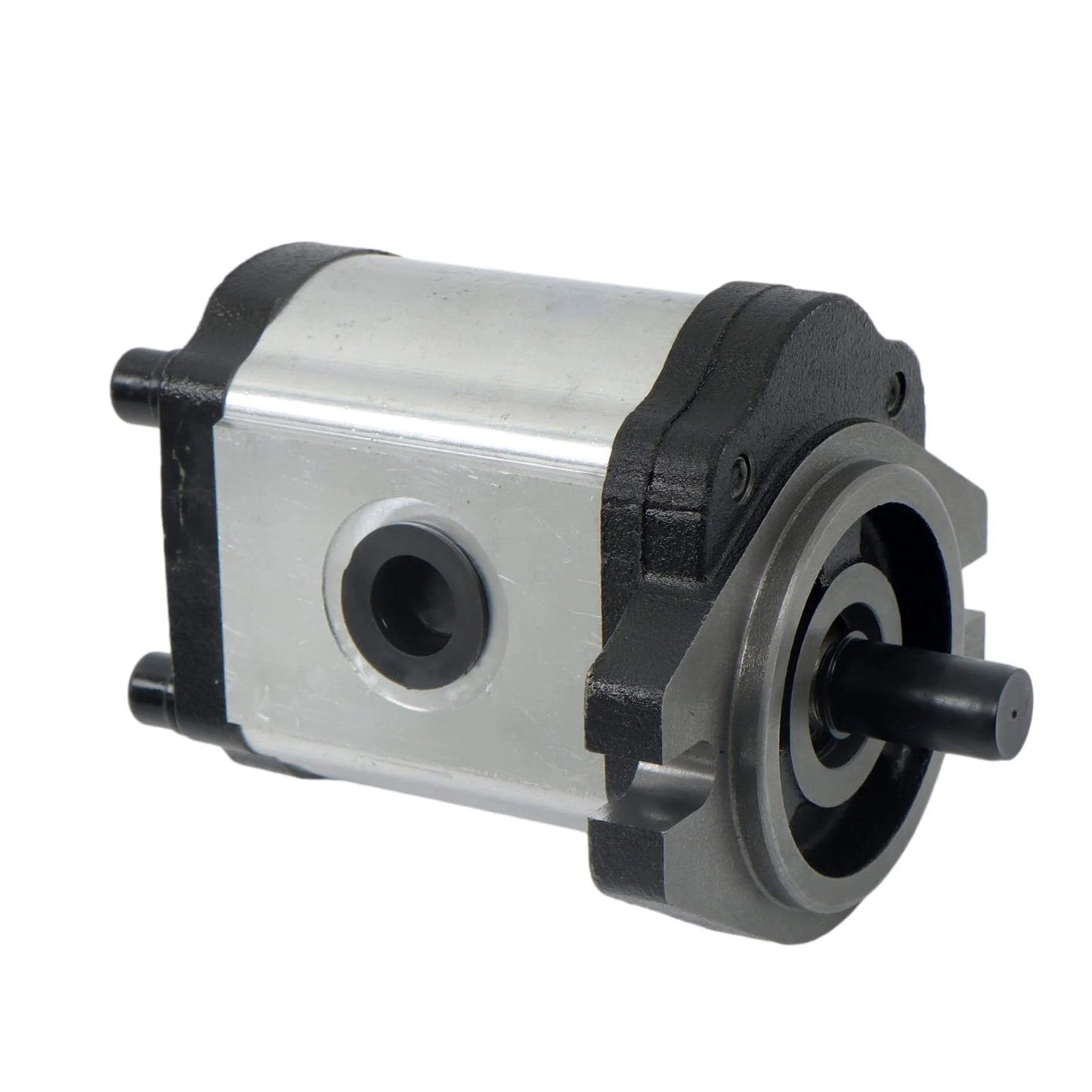 4-18GPM Hydraulic Gear Pump SAE A-2 Flange Cast Iron 9-Spline Shaft CW side view