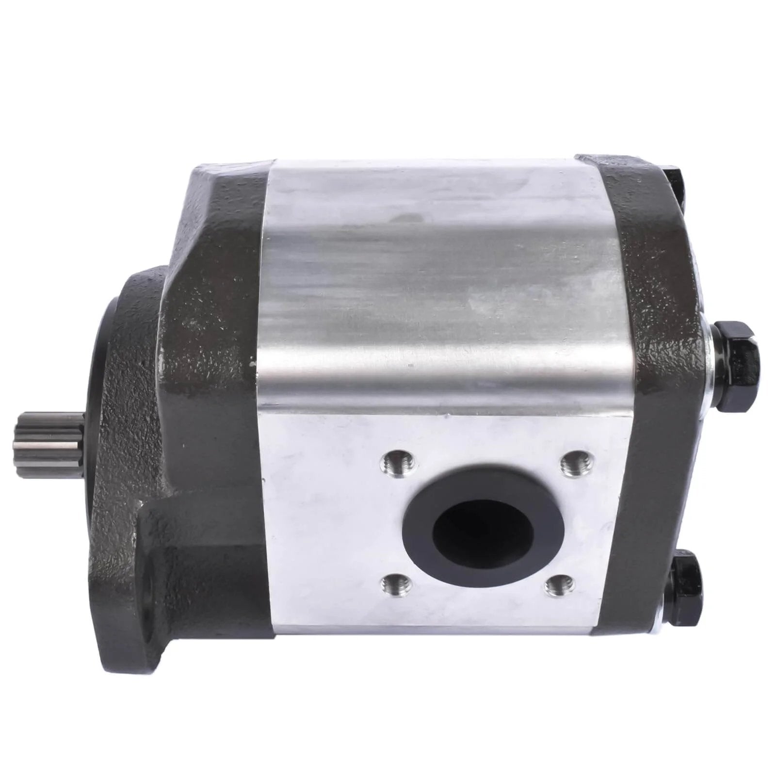 Flynsu Hydraulic Gear Pump Replacement for John Deere 6320 6330 6405 6410 6415 6420 6425 6430 Part# AL156335 side view