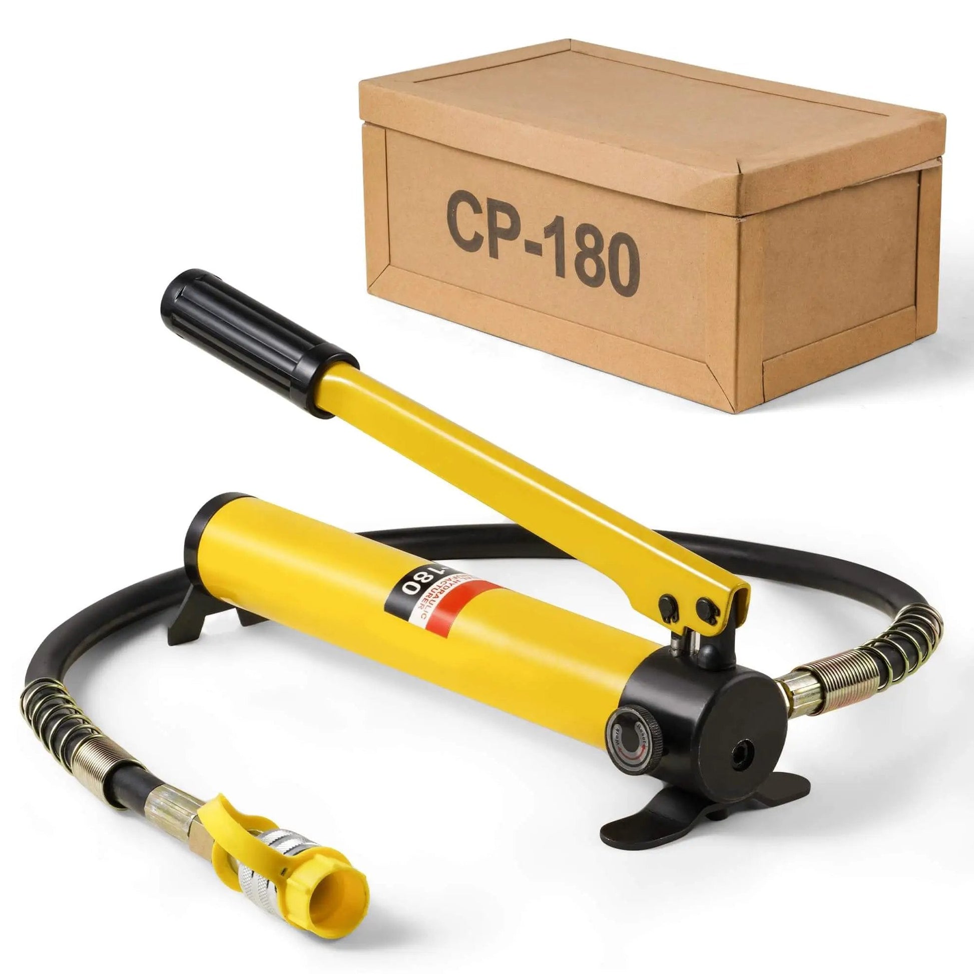 Heavy Duty Hydraulic Hand Pump CP 180 Manual Lift Pump for Cylinders With Up To 700 Kgf Per Cm2 Or 10,000 PSI, 900cc Oil Reservoir