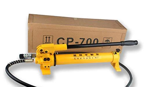 NEWTRY Hydraulic Hand Pump CP-700 10000psi Manual with hose and box, suitable for construction and industrial use.