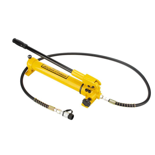 SLIYXTWIO CP-700 Hydraulic Hand Power Pump - Portable with 10000psi Max Pressure Output, features steel body and hose