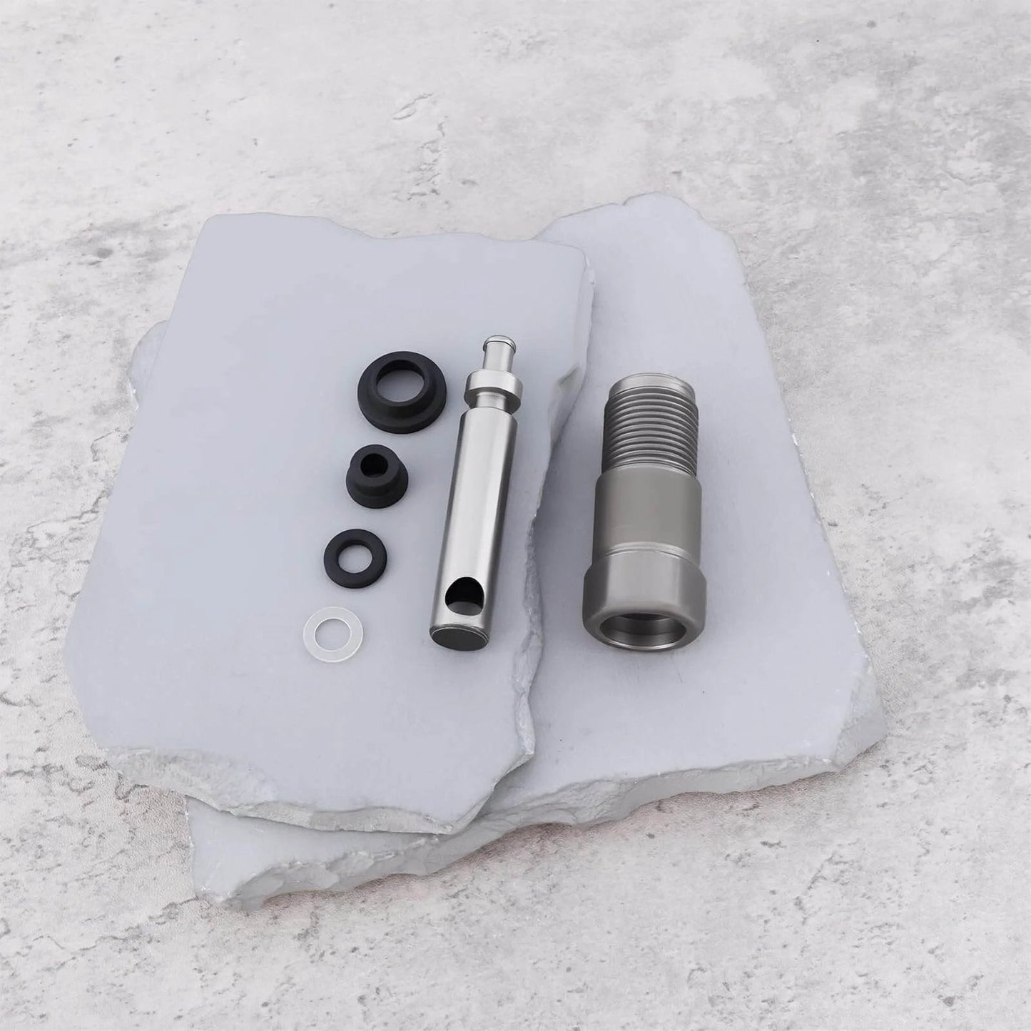 ✝️ 2 Sets of 2-20 Tons Hydraulic Jack Oil Pump Piston Set for Oil Pumps Pistons and Plungers replacement parts on concrete surface