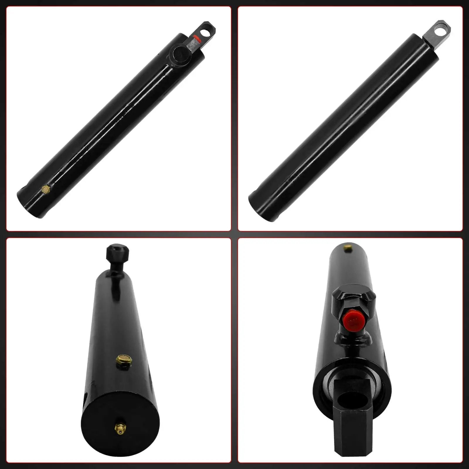 Hydraulic Lift Cylinder 000971 G2 replacement for Tommy Gate series, durable forged rod, sealed piston, black metal cylinder.