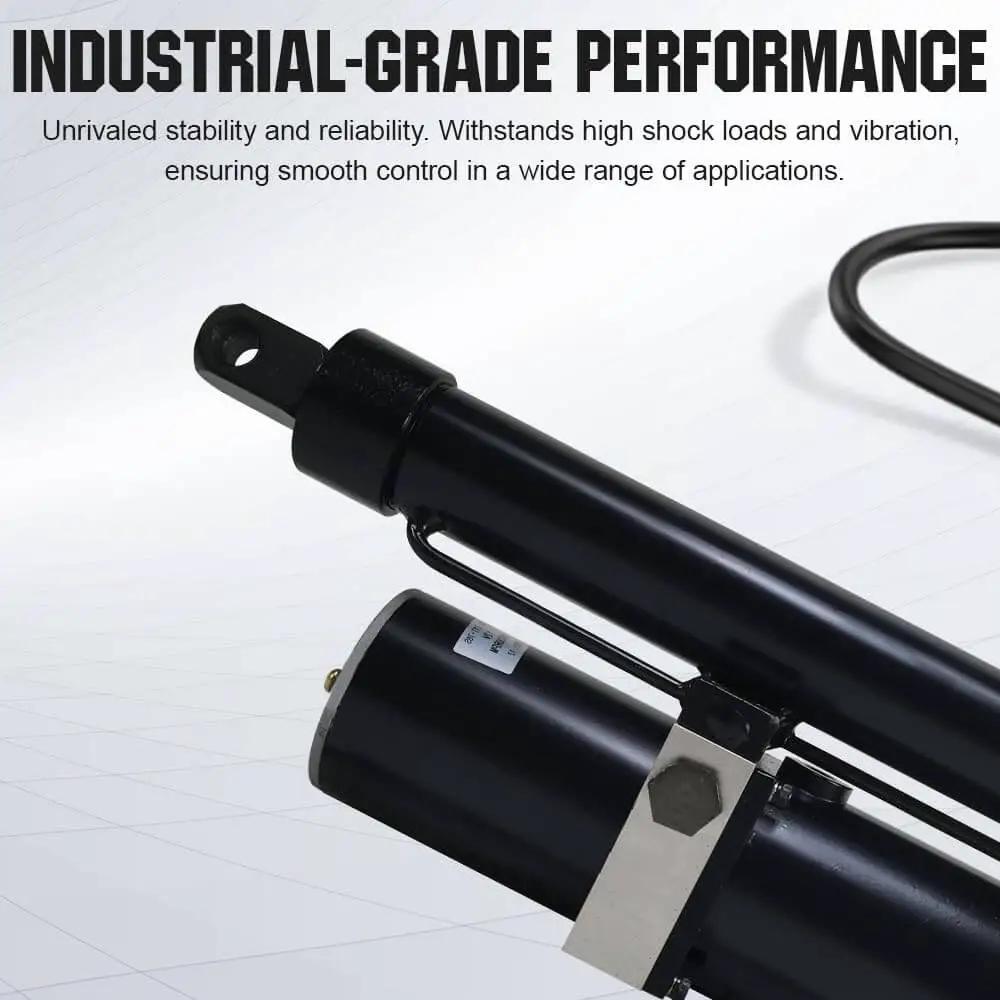 Workhorse Heavy Duty Hydraulic Linear Actuator With 8000N Push Force 12V DC Motor 12 Inch Stroke IP65 Protection
