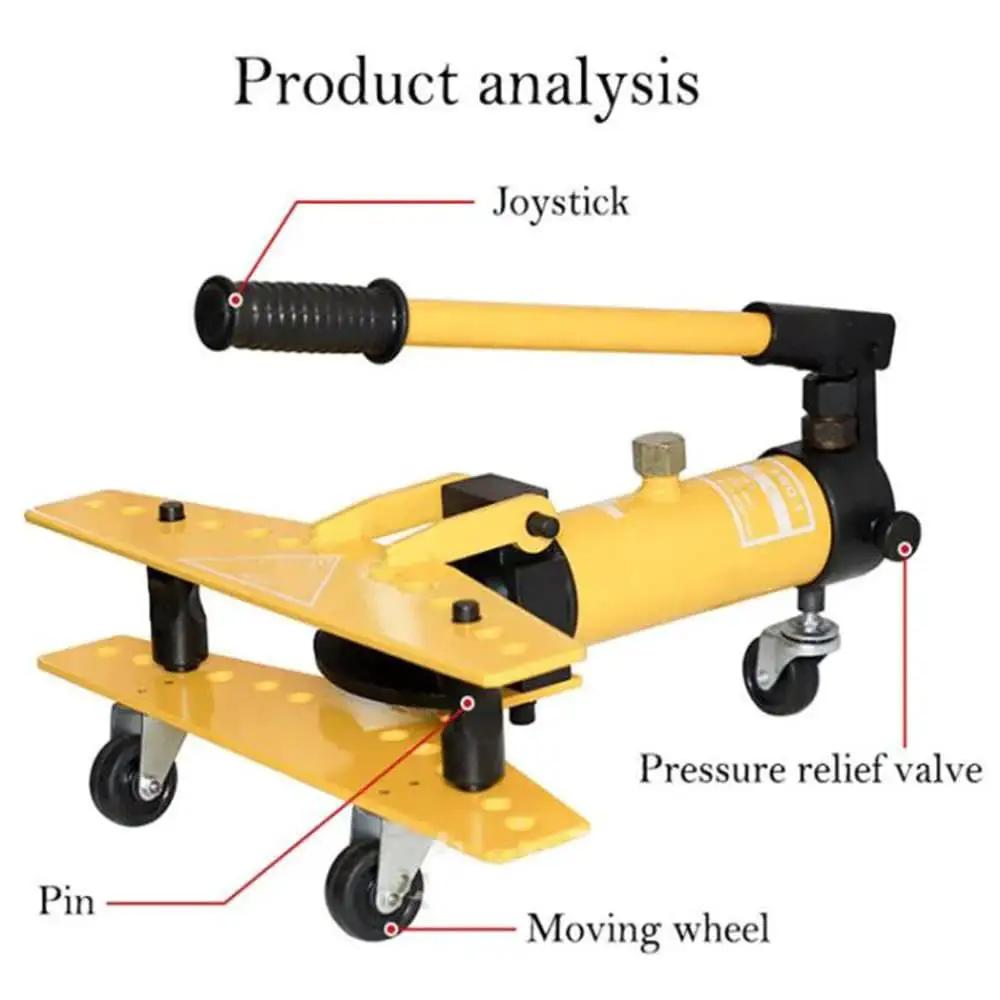 6 Die Pipe Bender For Tubing With Hydraulic System Compact Overall Design Heavy Load Bearing Manual Elbow Bending Machine