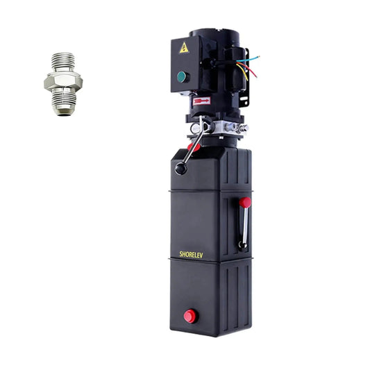 220V 60Hz Heavy Duty Hydraulic Power Unit With 14L Plastic Reservoir And Manual Button Control Pro Grade Hydraulic Motor For Auto Lifts