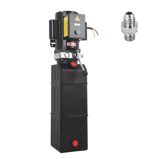 220V Hydraulic Power Unit With 2950 PSI Max Relief 3HP Single Acting Lift Pump For Dump Trailers And Two Post And Four Post Car Lifts