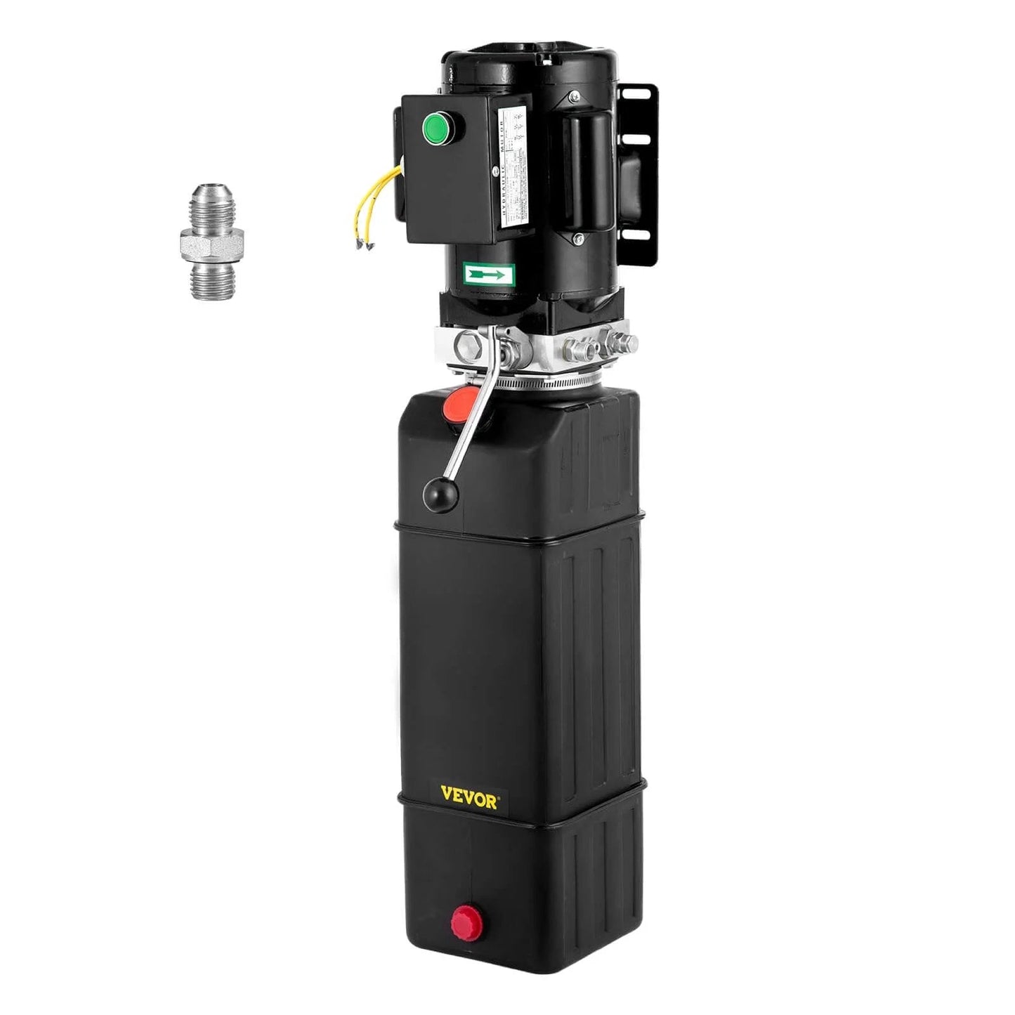 Black Hydraulic Pump 2950 PSI 60HZ Hydraulic Power Unit 3 HP 220V with 3.5 Gallon Reservoir for car lifts