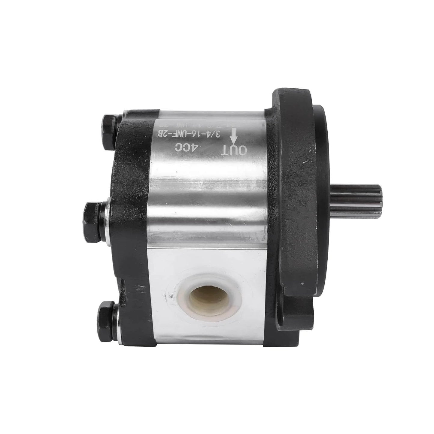 Hydraulic Pump CCW Rotation 4CC Replacement for Genie GS-1932 GS-2032 GS-2046 GR-08 GR-20 QS-12W side view