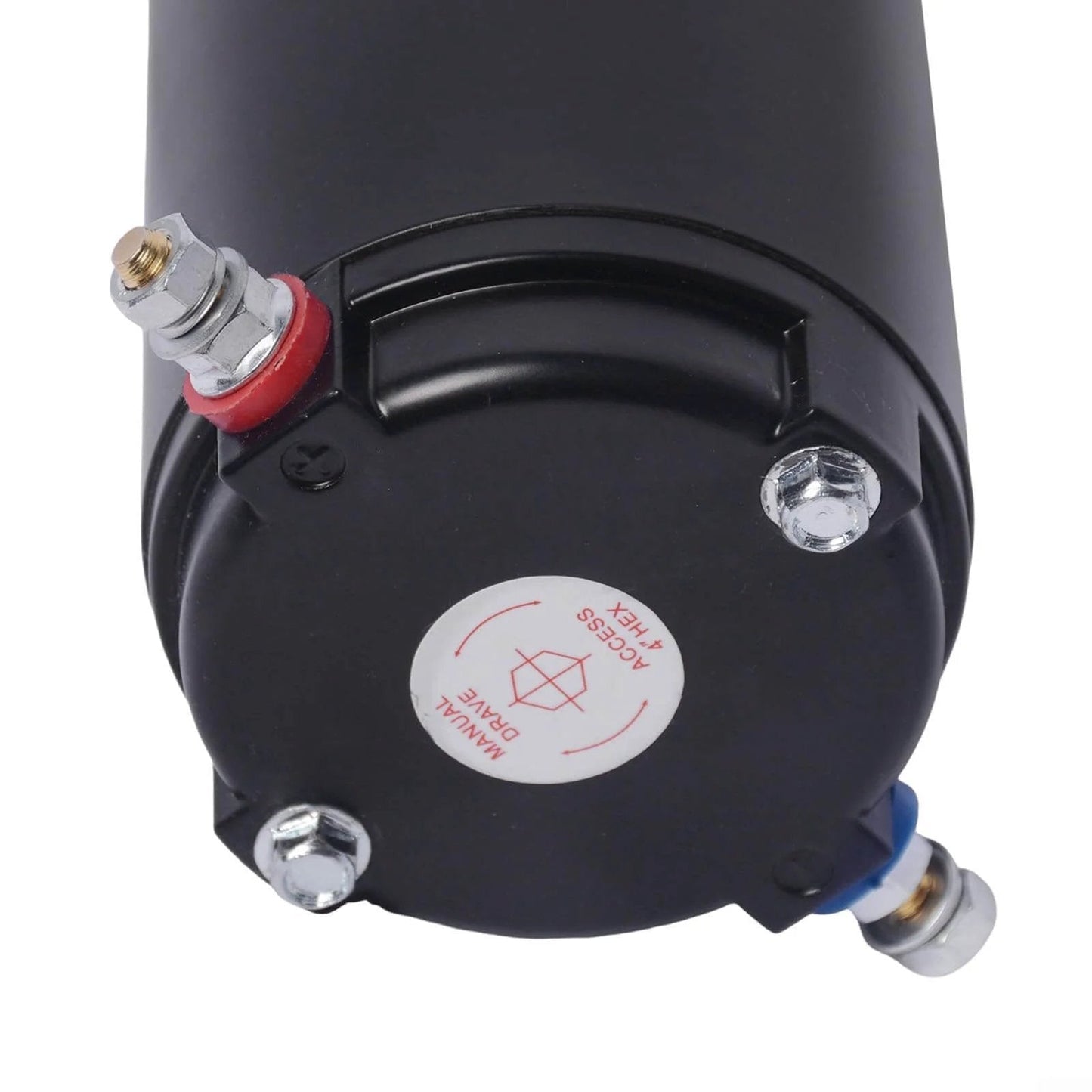 Top view of 179327 Hydraulic Pump Motor Kit Replacement For Unidirectional Power Unit RV Leveling Systems, 7.5 Inch height
