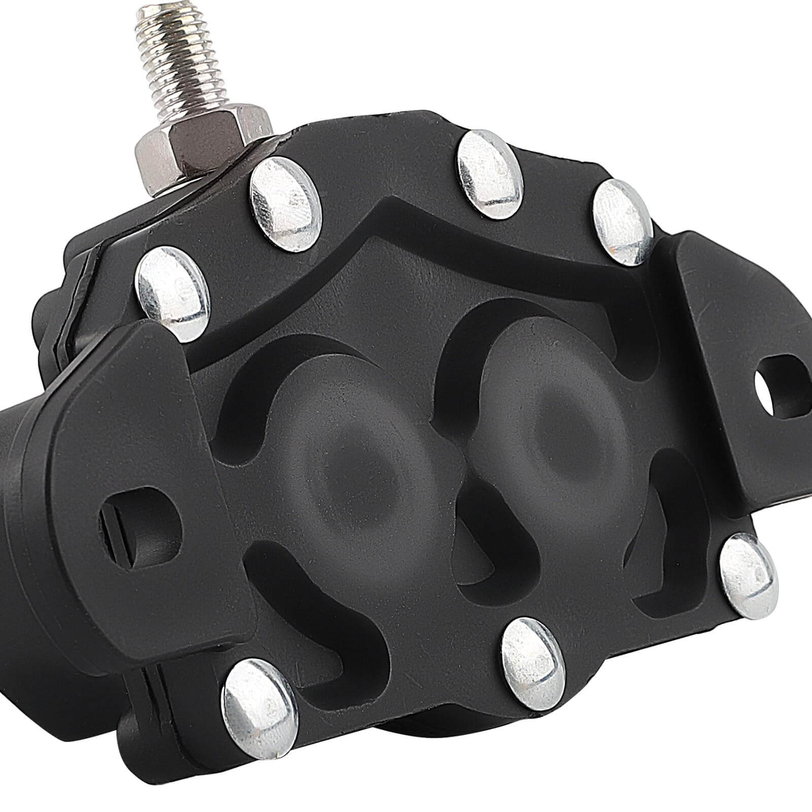 Close-up of 167567 118246 Hydraulic Pump Motor Slide Out with Dual-Polarity Reversing Solenoid for Lippert Components