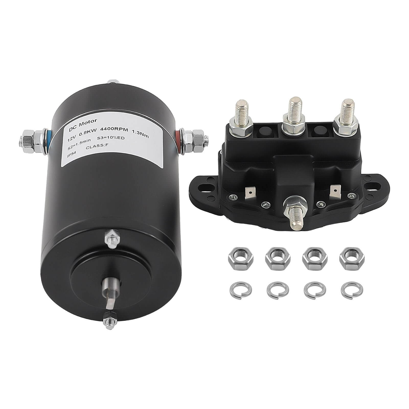 167567 118246 Hydraulic Pump Motor Slide Out with Dual-Polarity Reversing Solenoid, components shown separately