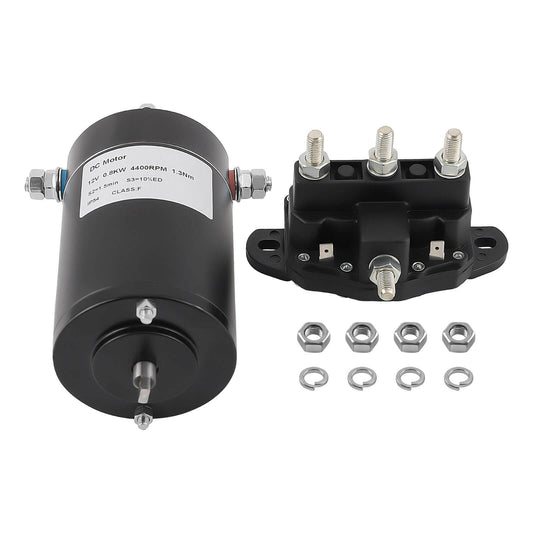 167567 118246 Hydraulic Pump Motor Slide Out with Dual-Polarity Reversing Solenoid, components shown separately