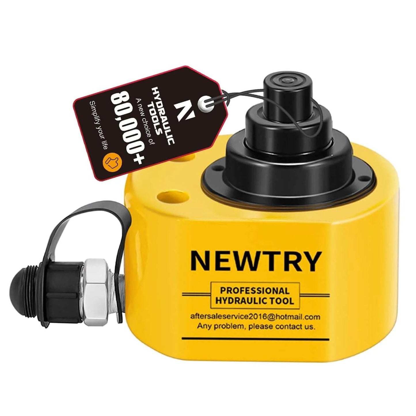 Hydraulic Ram Jack 30T Hydraulic Cylinder Low Profile Ram Jack Multi-Section 2.13” Stroke Lifting Cylinder Mini, Portable