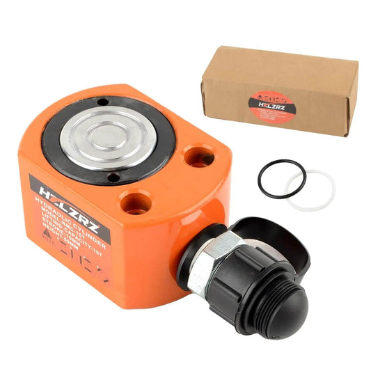 Heavy Duty 10 Ton Hydraulic Ram Jack Kit With Porta Power Lifting Cylinders, orange single acting cylinder with accessories