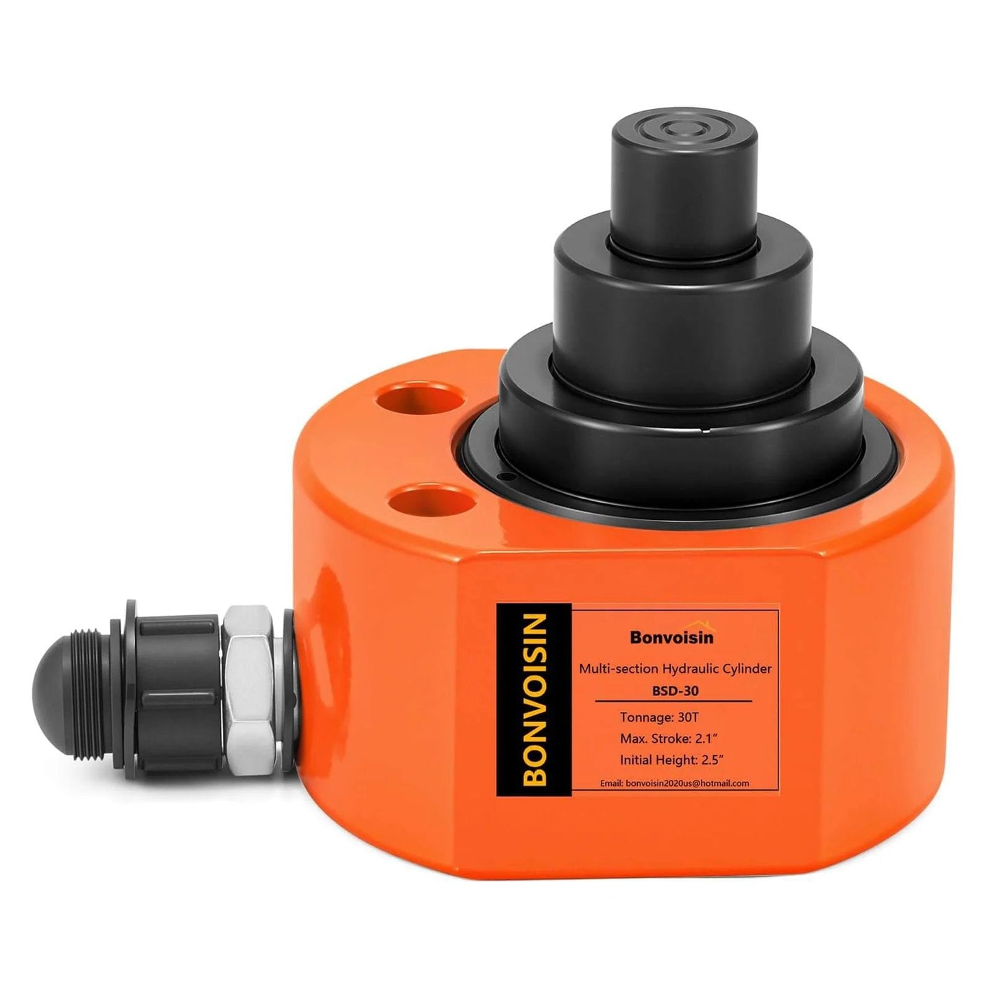 Hydraulic Ram Jack 30T Low Profile Porta Power Cylinder Multi-Section 2.13" Stroke Lifting Cylinder for Machinery Shipbuilding