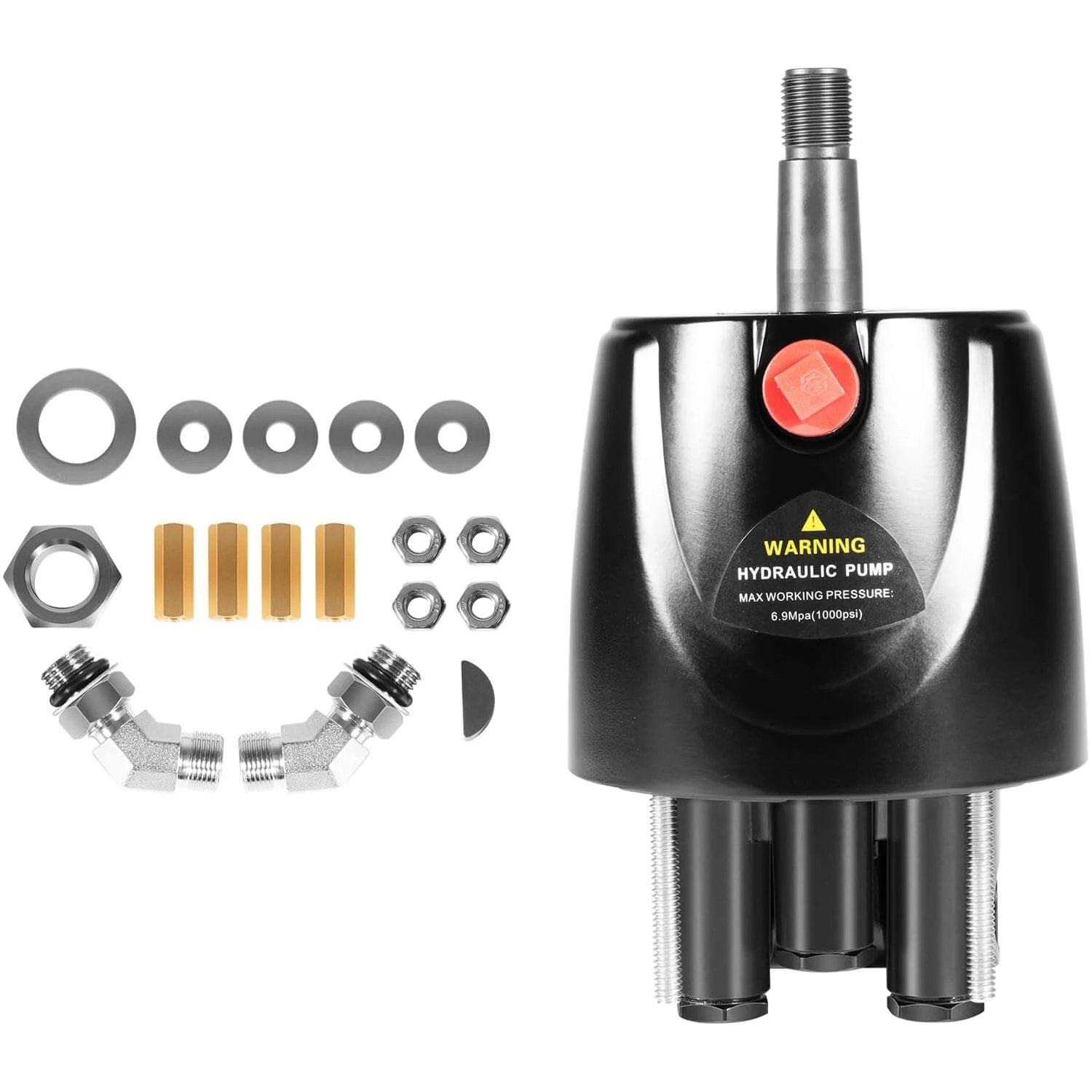 HH5271-3 Hydraulic Steering Helm Pump 1.7 cu in Front Mount Replacement for Seastar Helm with installation parts kit