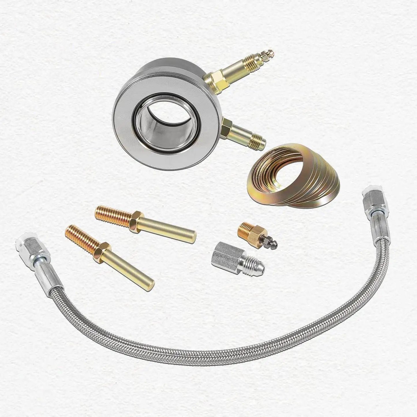 Dope Hydraulic Throwout Bearing Kit For T5 Transmissions Not Ford Fits OEM Clutch Replaces 82876 82870 Includes One Eighth Inch NPT Bleeder