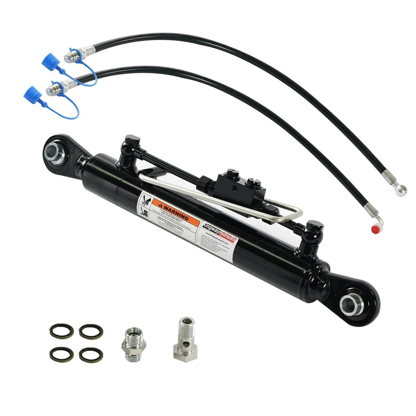 Hydraulic Top Link Cat. 1-1 with Locking Block Min. 20 7/8”→ Max. 31 7/8” with 2 x Hoses Stroke. 11" - 7200 lbs with accessories