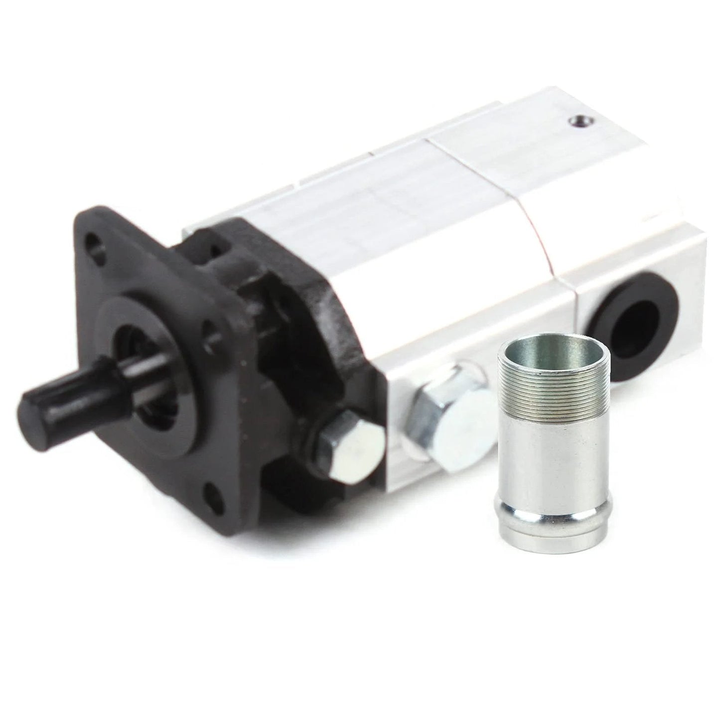 Hydraulic Wood Splitter Pump 16 GPM 2 Stage Powerful Hydraulic Pump with aluminum body and black mounting plate