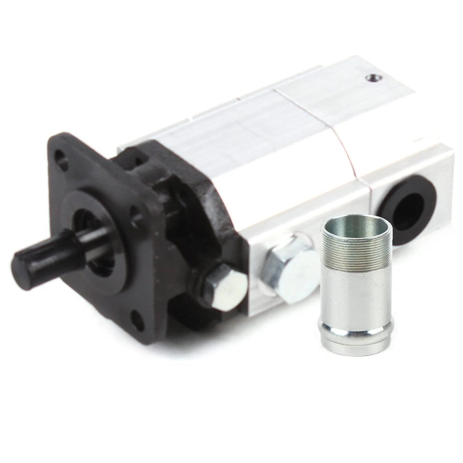Hydraulic Wood Splitter Pump 16 GPM 2 Stage Powerful Hydraulic Pump with aluminum body and black mounting plate