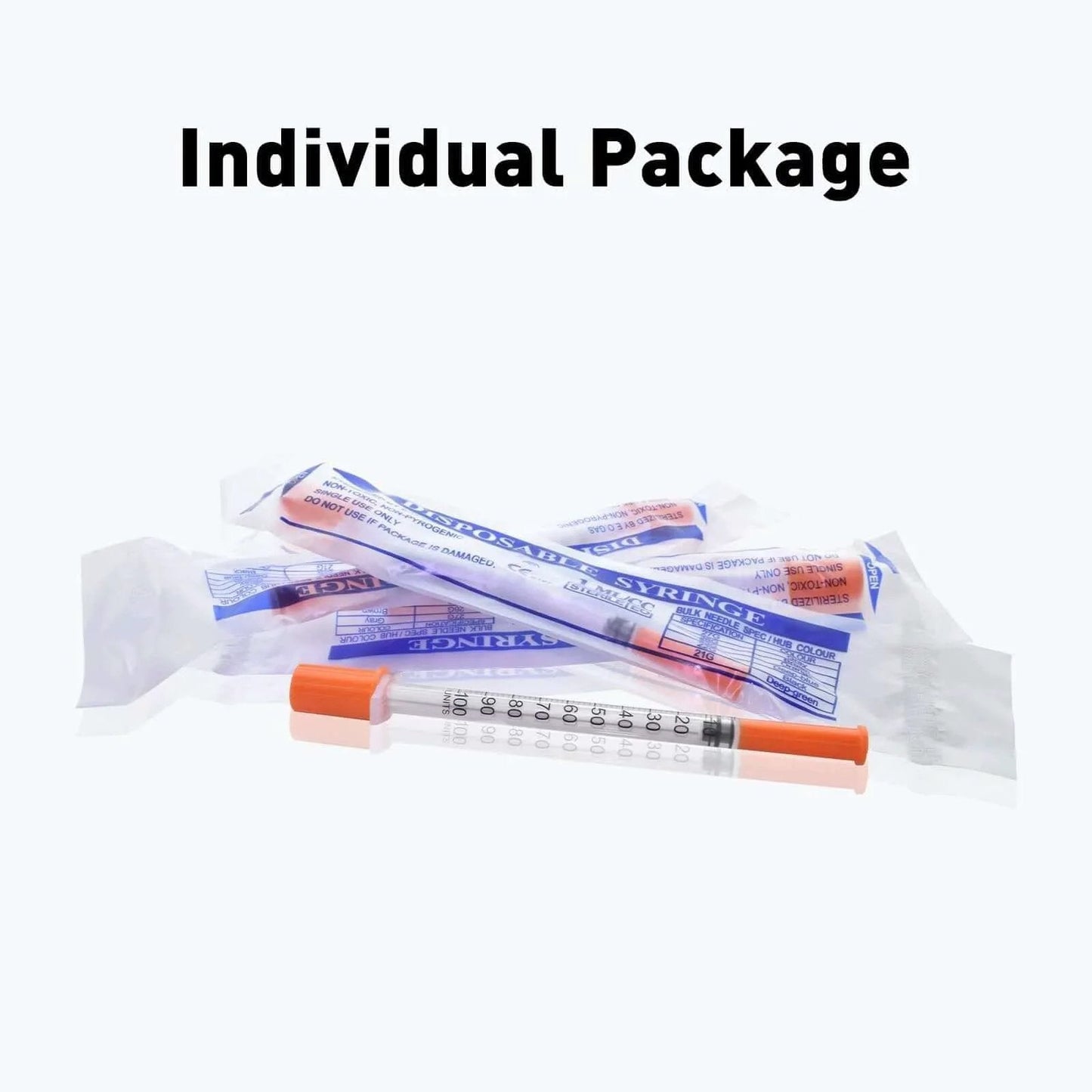 Individually Wrapped 1cc Syringes With 31G Needles 8mm Sterile Pack Of 20 Medical Grade For Precise Dosing displayed with packaging