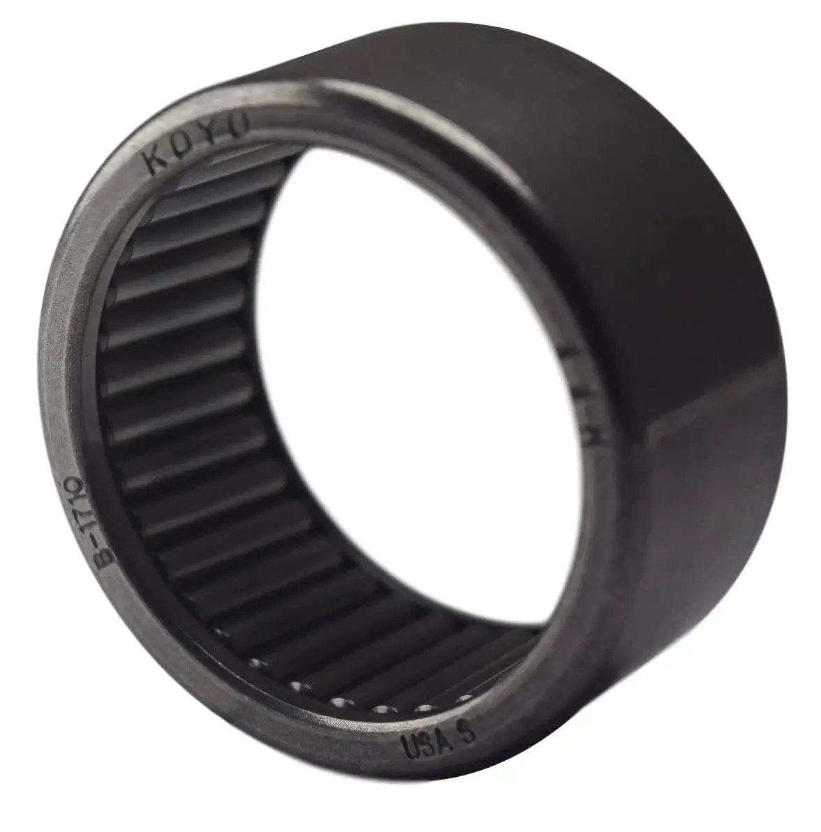 Industrial Full Complement Drawn Cup Needle Bearing With One And One Sixteenth Inch Bore One And Five Sixteenths Inch Outer Diameter And Five Eighths Inch Width Model B1710 Made In USA For Durable Machinery Needs KOYO