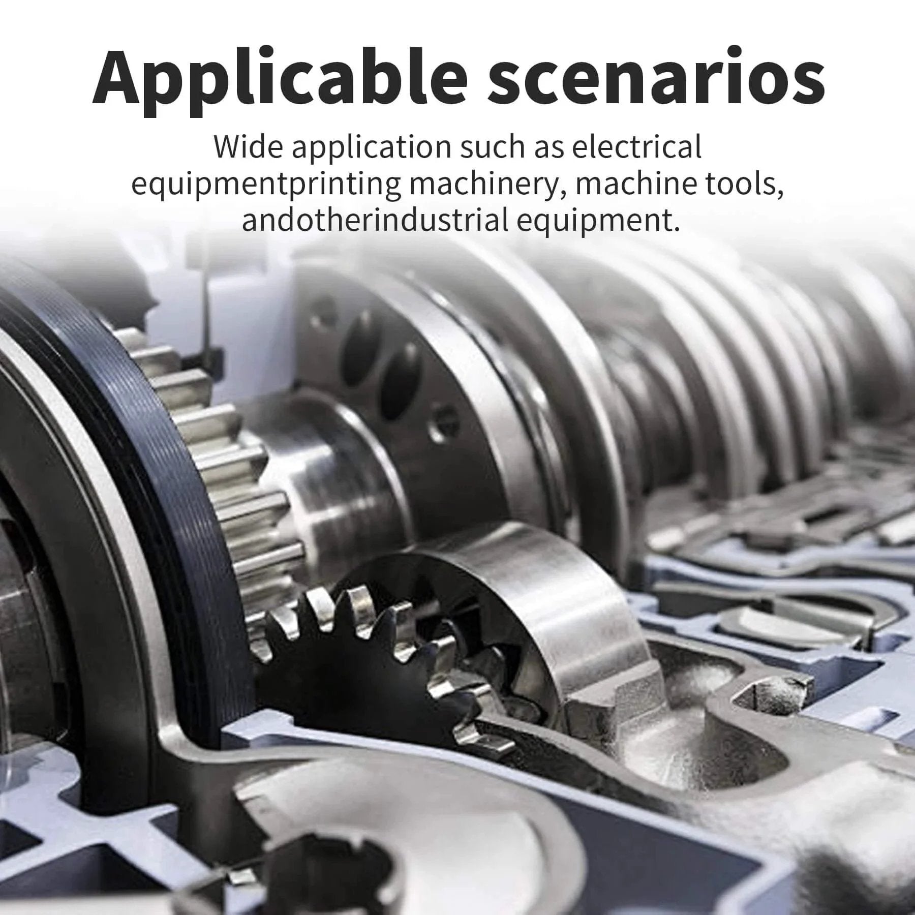 Industrial machinery featuring sleeve bearing for electrical equipment and printing machinery use in complex gear system