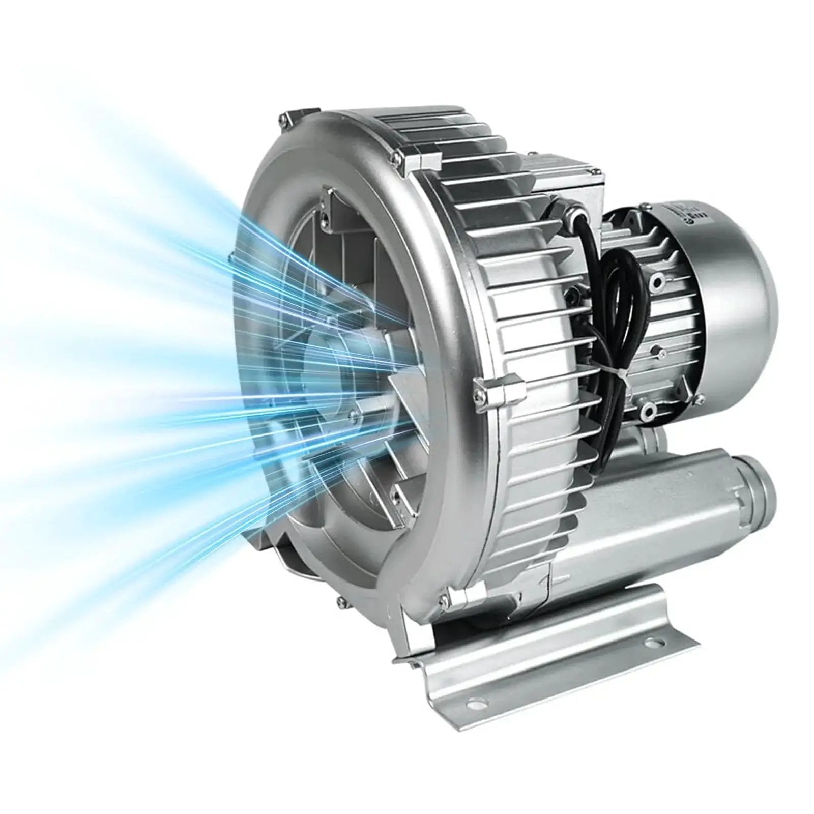Efficient regenerative blower delivers powerful 150 CFM airflow with a 2 inch BSP connection, 1.75 kW motor at 110-120V